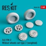 RESKIT RS48-0335 F4F/FM-2 WILDCAT WHEELS SET TYPE 2 (WEIGHTED) 1/48
