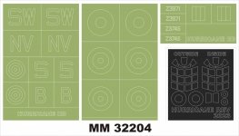 Montex MM32204 HURRICANE IIB for REVELL 4968 1/32