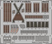 Eduard 32708 He 111 seatbelts 1/32 Revell