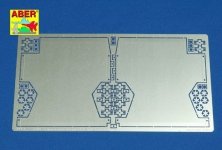 Aber 16007 Exhaust covers for Tiger I, Ausf.E - Early/Late version (1:16)