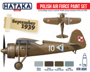 Hataka HTK-AS01 Polish Air Force paint set 4x17ml