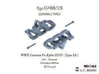 E.T. Model P35-020 WWII German Pz.Kpfw.III/IV（Type 3A）Workable Track ( 3D Printed ) 1/35