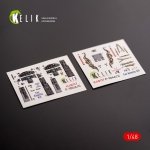 KELIK K48117 F-104 A/C - interior 3D decals for Kinetic kit 1/48