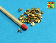 Aber 16106 Turned rivets 0,9 x1,3 x 0,5mm 40 pcs. (1:16)