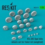 RESKIT RS35-0019 KFZ.305 OPEL BLITZ WHEELS SET FOR ITALERI KIT (WEIGHTED) 1/35