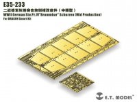 E.T. Model E35-233 WWII German Stu.Pz.IVBrummbar Schurzen（Mid Production) (For DRAGON Smart Kit) (1:35)