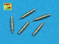 Aber 35L-083 Set of 5 pcs. German Tank MG 34 machine guns tips barrels for turret mount (1:35)	