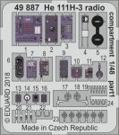 Eduard 49887 He 111H-3 radio compartment ICM 1/48