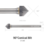 DSPIAE CT-A90 Chamfering Tool Conical Bit 90°