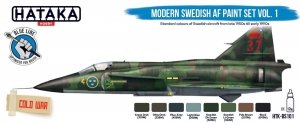 Hataka HTK-BS101 Modern Swedish AF Paint Set Vol. 1 (8x17 ml)
