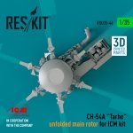 RESKIT RSU35-0046 CH-54A TARHE UNFOLDED MAIN ROTOR FOR ICM KIT (3D PRINTED) 1/35