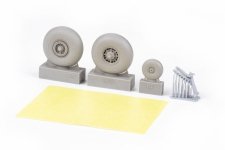 Eduard 6481042 SM.79 wheels FLASHBACK 1/48