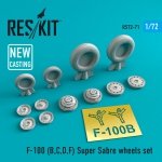 RESKIT RS72-0071 F-100 (B,C,D,F) SUPER SABRE WHEELS SET 1/72