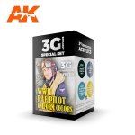 AK Interactive AK11689 WWII RAF PILOT UNIFORM COLORS 4x17 ml