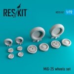 RESKIT RS72-0057 MIG-25 WHEELS SET 1/72