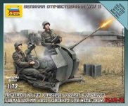 Zvezda 6117 German anti-aircraft gun 2 cm Flak 38 with Crew (1:72)