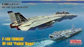 Fine Molds FF01 F-14B Tomcat VF-143 Pukin' Dogs 1/72