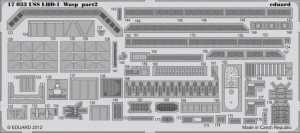 Eduard 17033 USS Wasp LHD-1 HOBBY BOSS 1/700