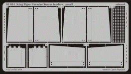 Eduard 35684 King Tiger Porsche fenders 1/35 Dragon