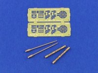 Aber 35L-070 Set of 2 barrels for German machine guns MG34 (1:35)