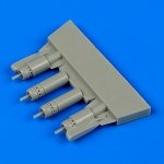 Quickboost QB48672 F4U-5 Corsair gun barrels with pylons Hasegawa 1/48