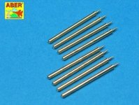 Aber A32109 Set of 8 turned cal .50 (12,7mm) U.S. Browning M2 barrels for P-47 Thunderbolt (1:32)