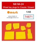 Omask 74871 Mil Mi-24 wheel bay plugs (for Zvezda/Eduard) 1/48