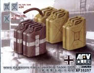 AFV Club 35257 German Fuel/Water Tank Set 1/35
