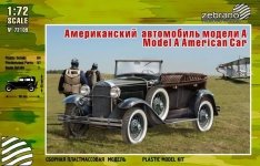 Zebrano 72109 Model Ford A American Car 1/72