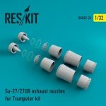 RESKIT RSU32-0024 Su-27/27UB exhaust nozzles for Trumpeter Kit 1/32