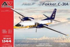 A&A Models 44106 Fokker C-31A (“Golden Knights”parachure team) 1/144