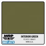 Mr. Paint MRP-A078 WWII US - Interior Green ANA611 / FS 34151 - aqua colors - 17ml