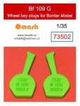 Omask 73502 Bf 109 G wheel bay plugs (for Border Model) 1/35