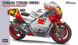 Hasegawa 21503 (BK3) YAMAHA YZR500 (0W98) 1988 WGP500 CHAMPION (1:12)
