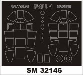 Montex SM32146 F4U-1 CORSAIR TAMIYA