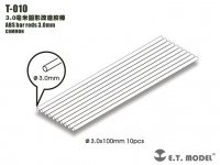 E.T. Model T-010 ABS bar rods 3.0mm