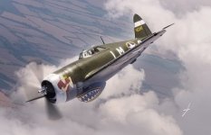 Dora Wings 48054 Republic P-47C Thunderbolt with Ferry Tank 1/48