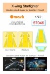 Omask 57046 X-wing Starfighter double-sided mask (for Bandai/Revell) 1/72