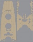 Pontos 35001WD1 IJN Yamato Wooden Deck set 1945 (1:350)