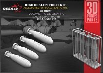 RESArm 48-01047 ODAB 500 PM - Volumetric Detonating Aviation Bomb (3D resin printing) 1/48