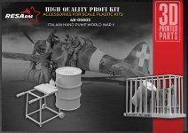RESArm 48-05003 HAND FUEL PUMP, ITALY WWII (3D resin printing) 1/48
