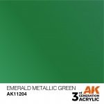 AK Interactive AK11204 EMERALD METALLIC GREEN – METALLIC 17ml