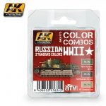 AK Interactive AK4173 RUSSIAN WWII STANDARD COLORS COMBO 3x17ml