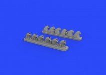 Eduard 632135 P-40E exhaust stacks 1/32 HASEGAWA