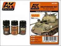 AK Interactive AK064 Weathering Set For Green Vehicles