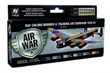 Vallejo 71145 Zestaw Model Air 8 farb- RAF Colors Bomber & Training Airf Command 1939-1945