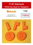 Omask 74845 P-40 Warhawk wheel bay plugs (for Hasegawa) 1/48