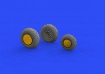 Eduard 648515 P-38F/ G wheels 1/48 TAMIYA