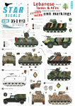 Star Decals 35-C1113 Lebanese Tanks & AFVs 6 1/35