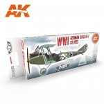 AK Interactive AK11710 WWI GERMAN AIRCRAFT COLORS 8x17 ml